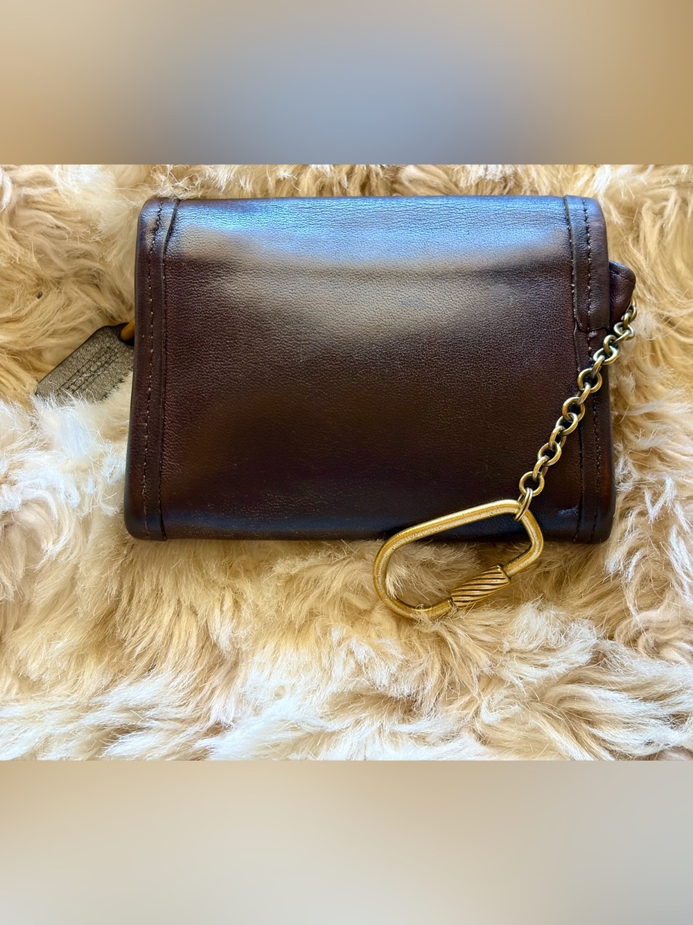 Vintage Coach Multifunction Wallet Mahogany Brown Leather - Picture 3 of 16